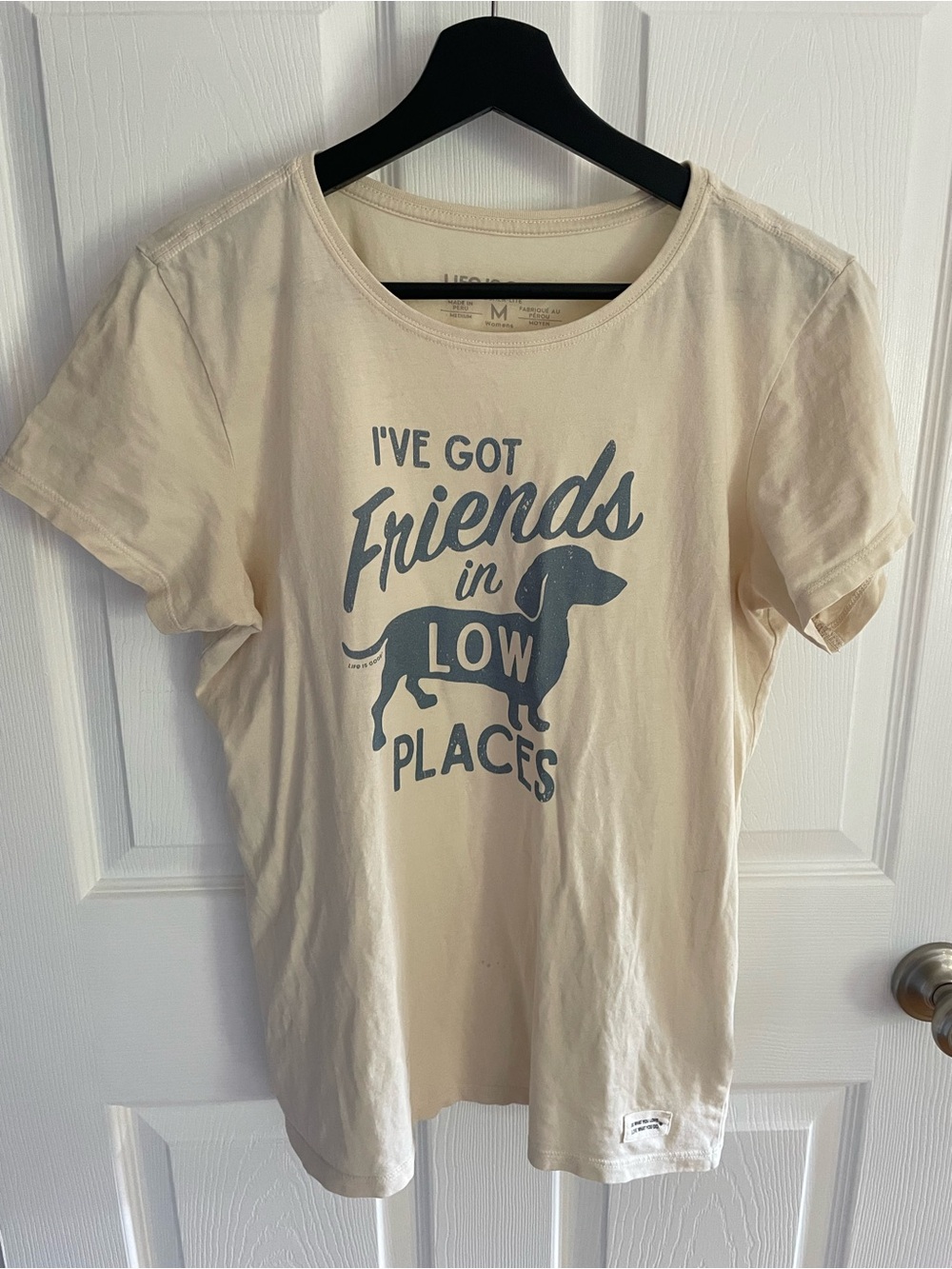 Life is Good Friends in Low Places Dog Graphic Tee